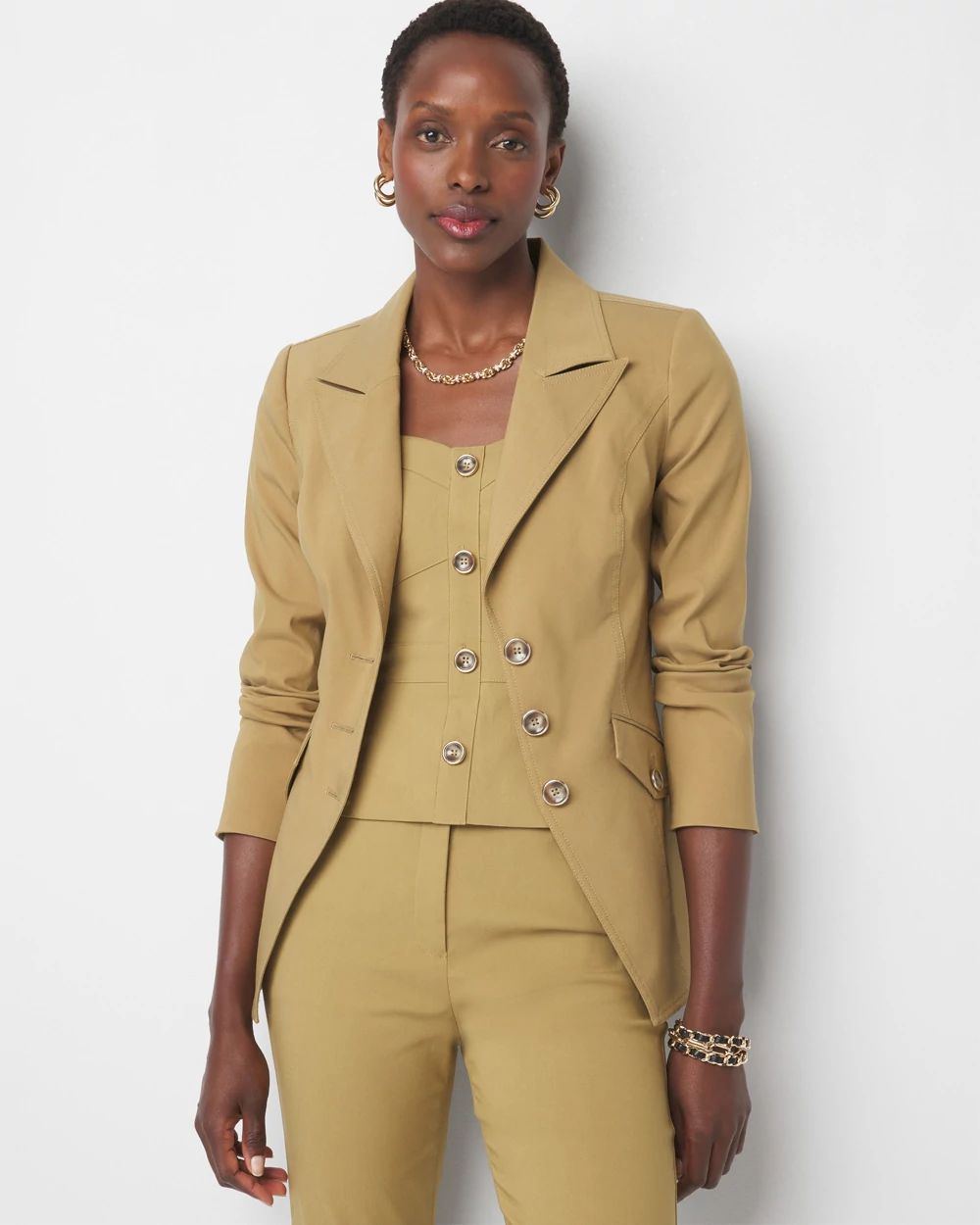 Petite blazer coat top